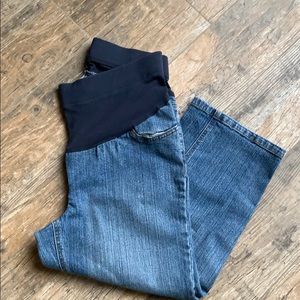 Motherhood Maternity Denim Capris SMALL